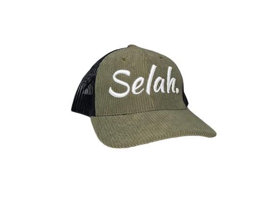 Selah. Olive/Black Corduroy